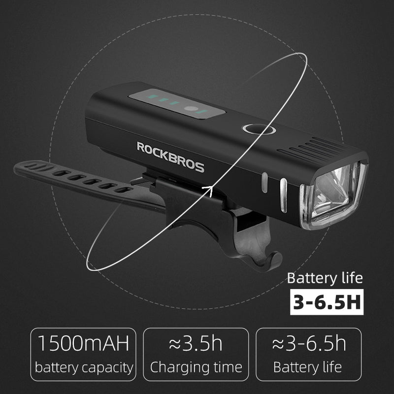 ROCKBROS Smart Sensing Front Bicycle Headlight QD-250LM