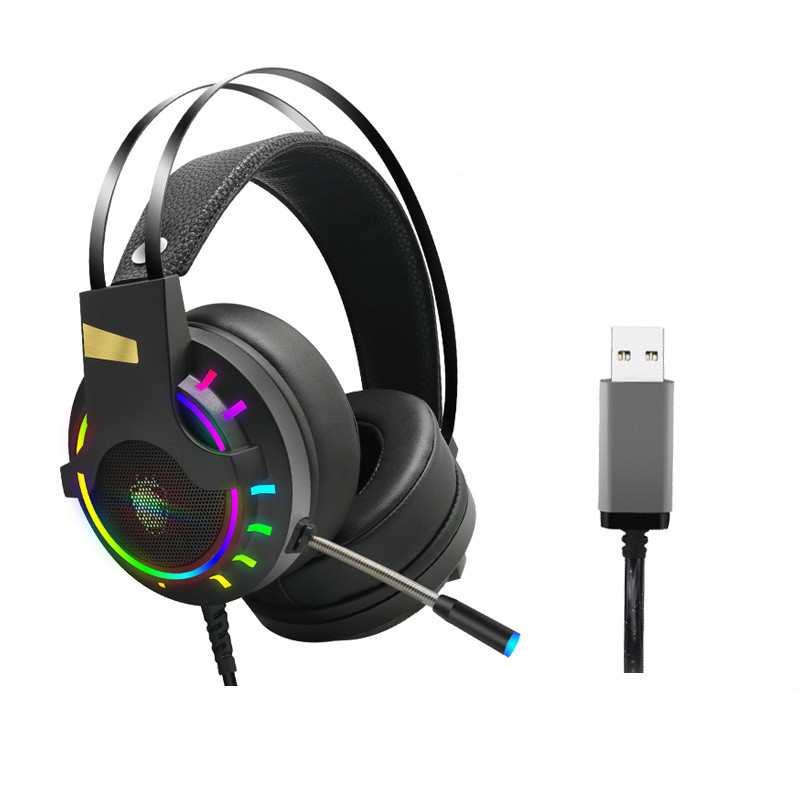 Luxury Gaming Headset with Microphone 3.5mm Wired Earphone Surround So ...