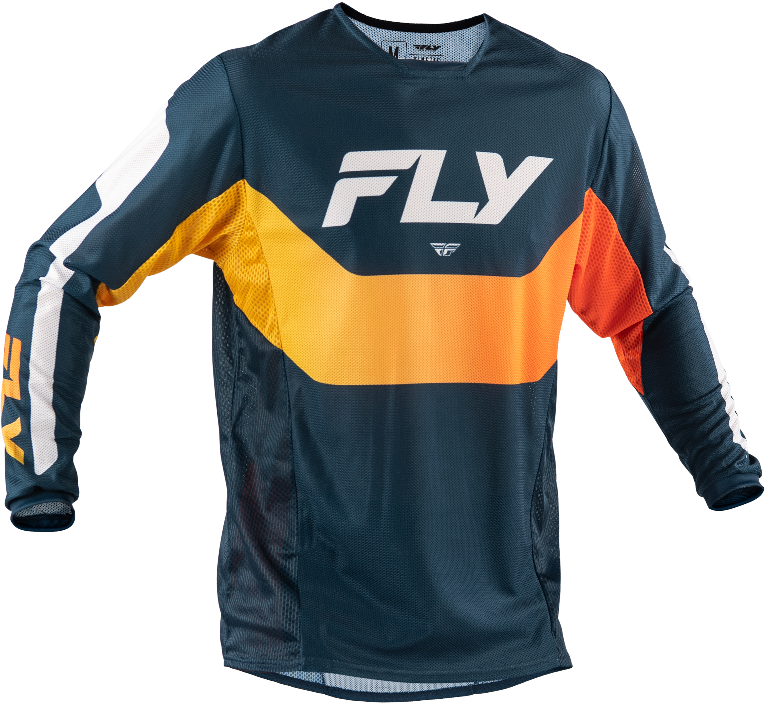 Fly Racing Kinetic Mesh Jersey Navy/Orange Sm 380-316S