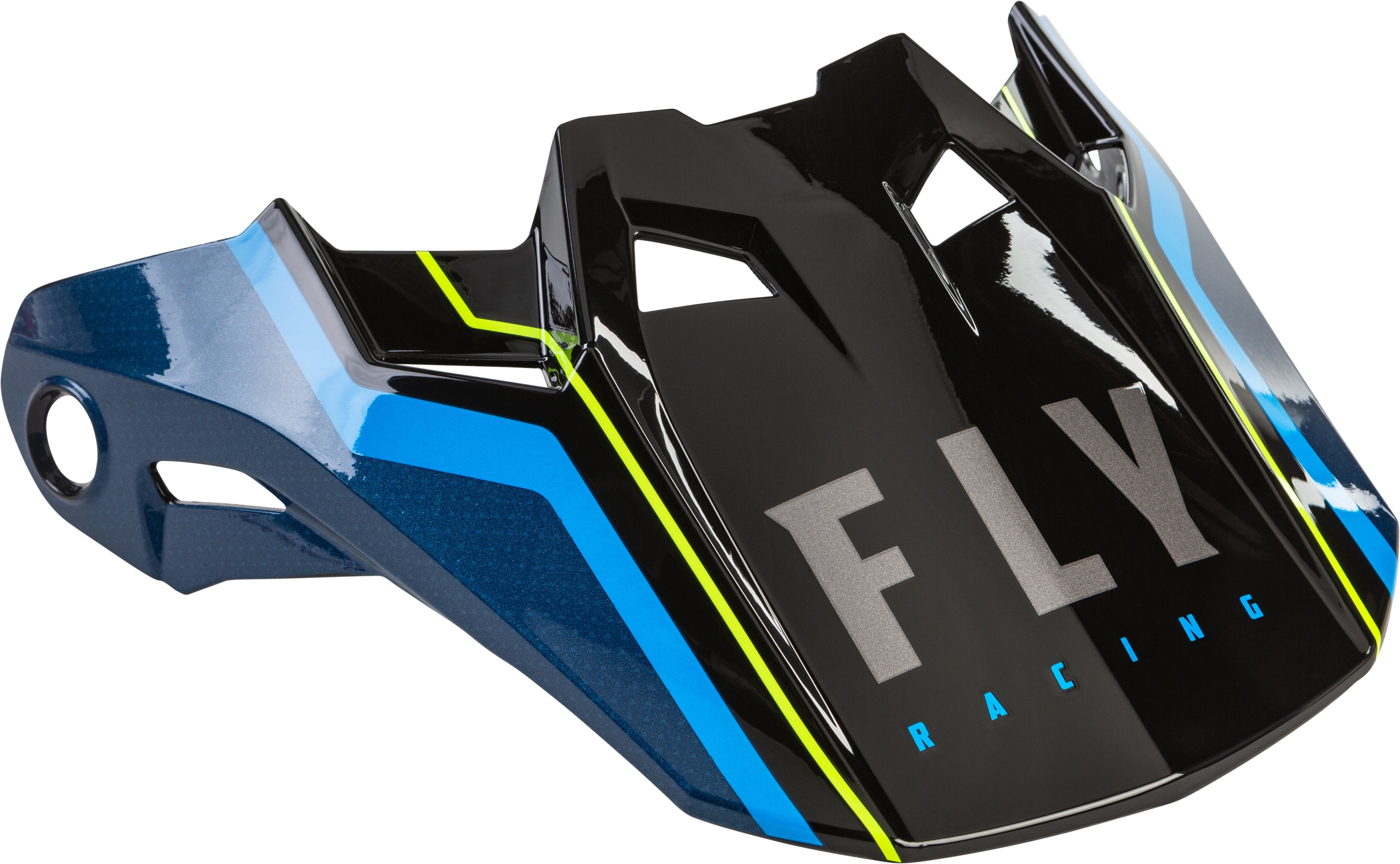 Fly Racing Formula Carbon Axon Helmet Visor Black/Blue  Yl-Sm 73-4726S