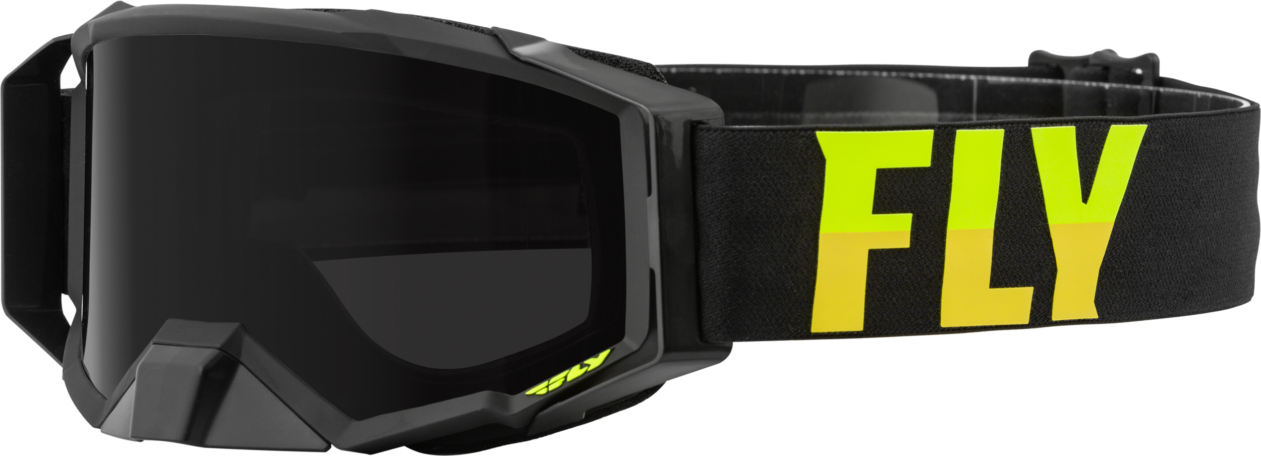 Fly Racing Zone Pro W/C Goggle Blk/Hi-Vis W/Dark Smoke Hydro Lens 37-51873