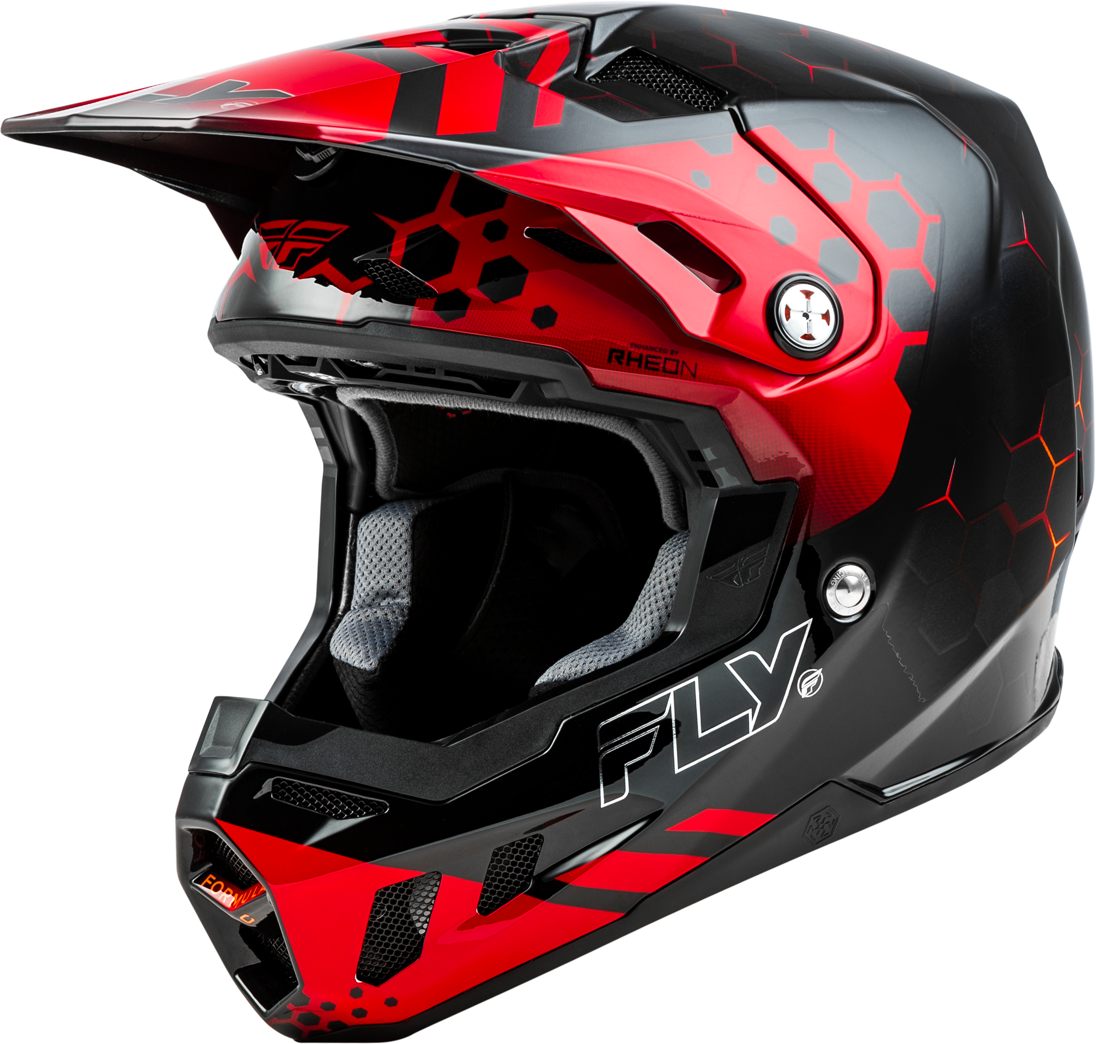 Fly Racing Formula Cc Tektonic Helmet Black/Red/Orange Xs 73-4331XS