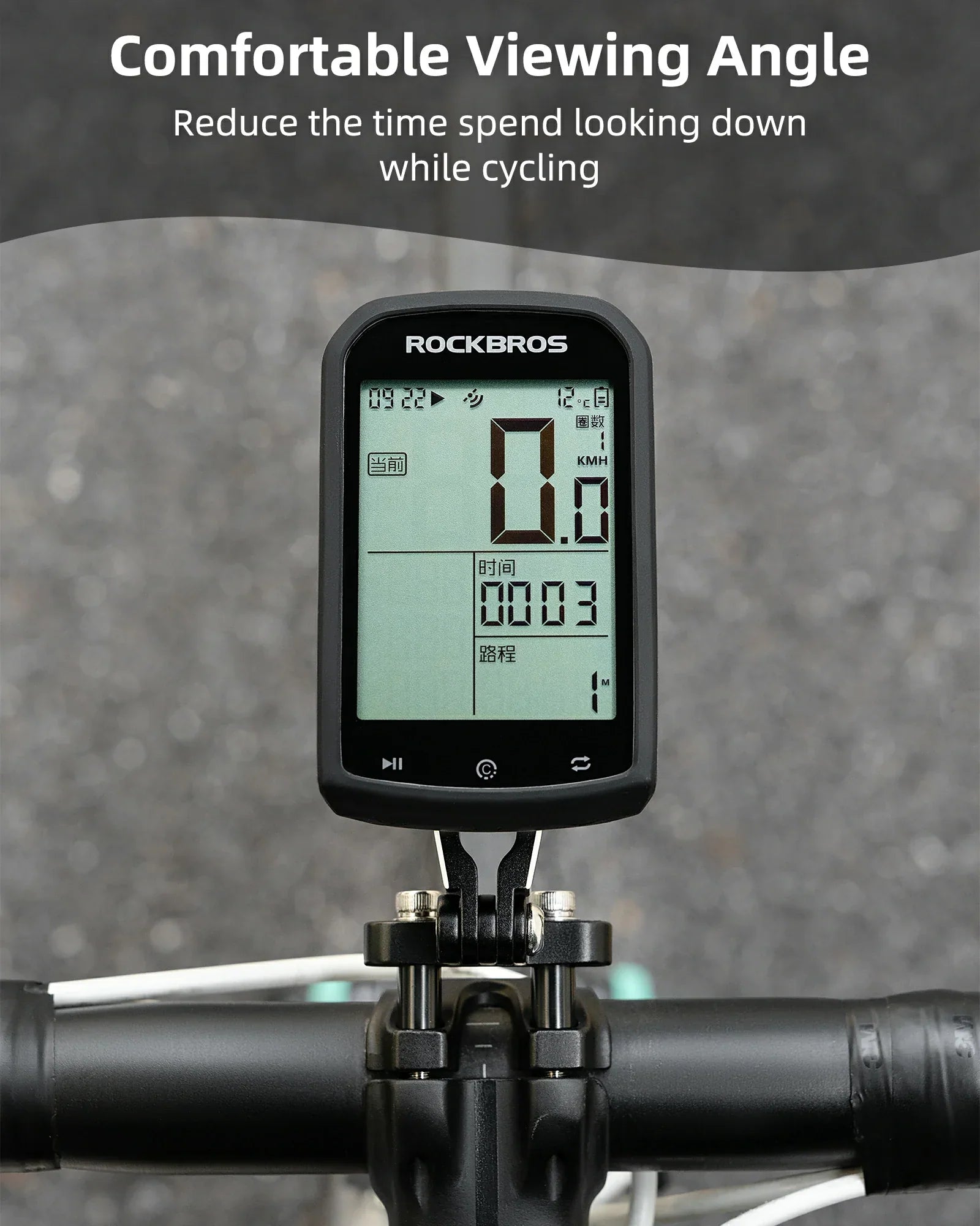 Bike Computer Mount Out-Front Aluminum Integrated