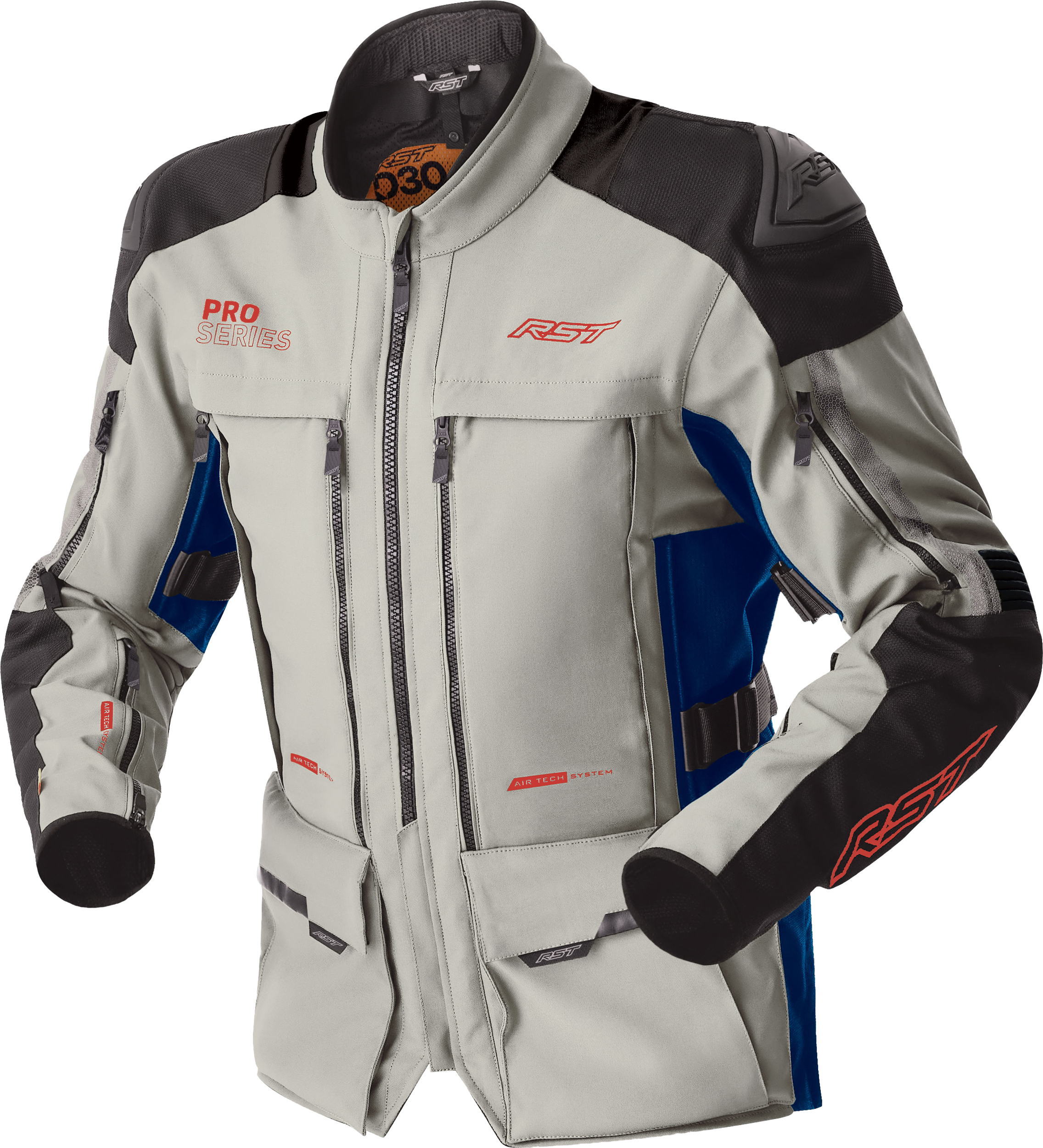RST Womens Ps Adventure D3o Jacket Sil/Blu Textile 2xl 556-3628118