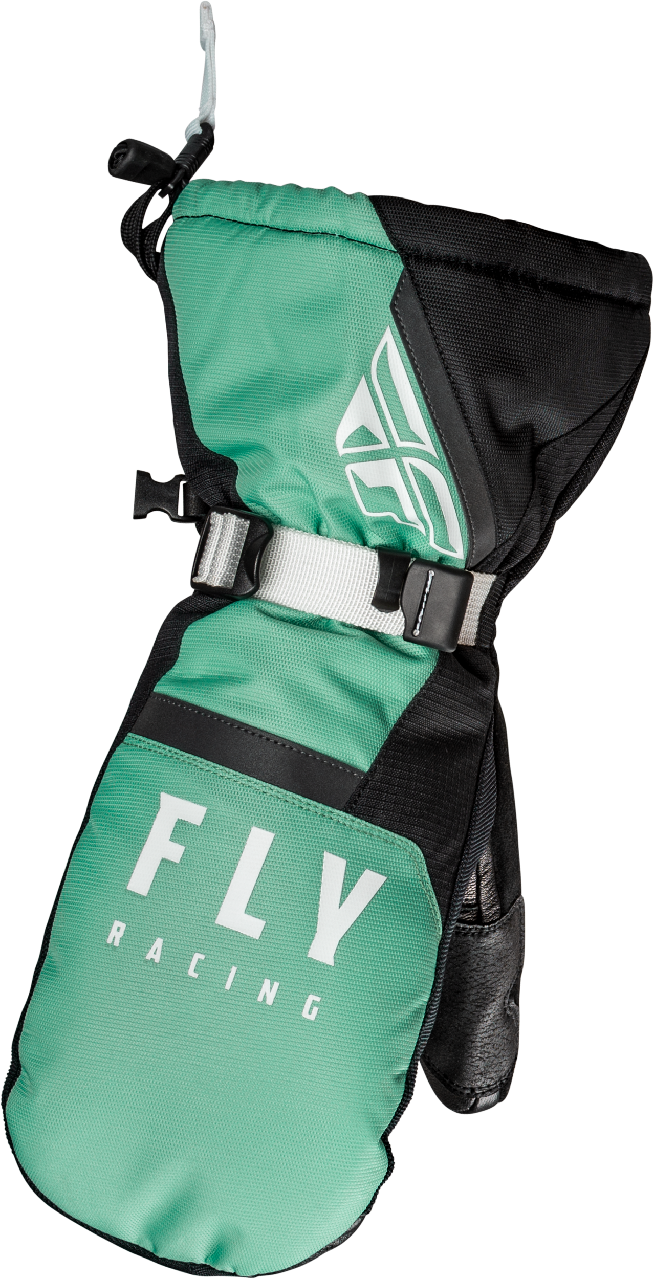 Fly Racing Cascade Mittens Black/Mint Md 363-3932M