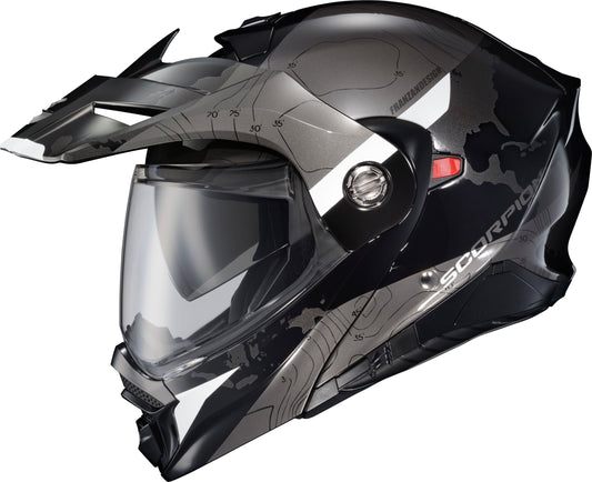 Exo-At960 Modular Helmet Topographic Black/White Sm