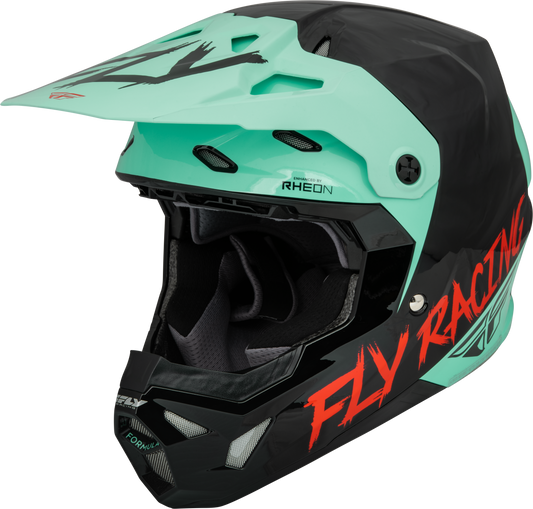Fly Racing Formula Cp S.E. Rave Helmet Black/Mint/Red 2x 73-00342X