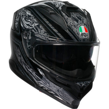 AGV K7 Helmet - Damascus - Black/Silver - Medium 0101-17973