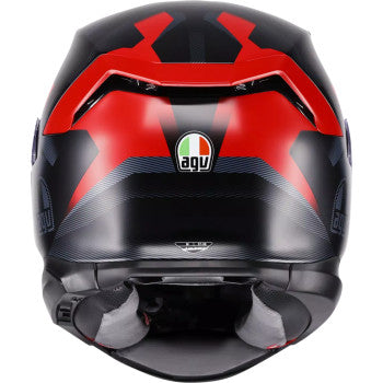AGV Helmet K7 Glimpse Matte Black/Red Md 2118399004-015-M