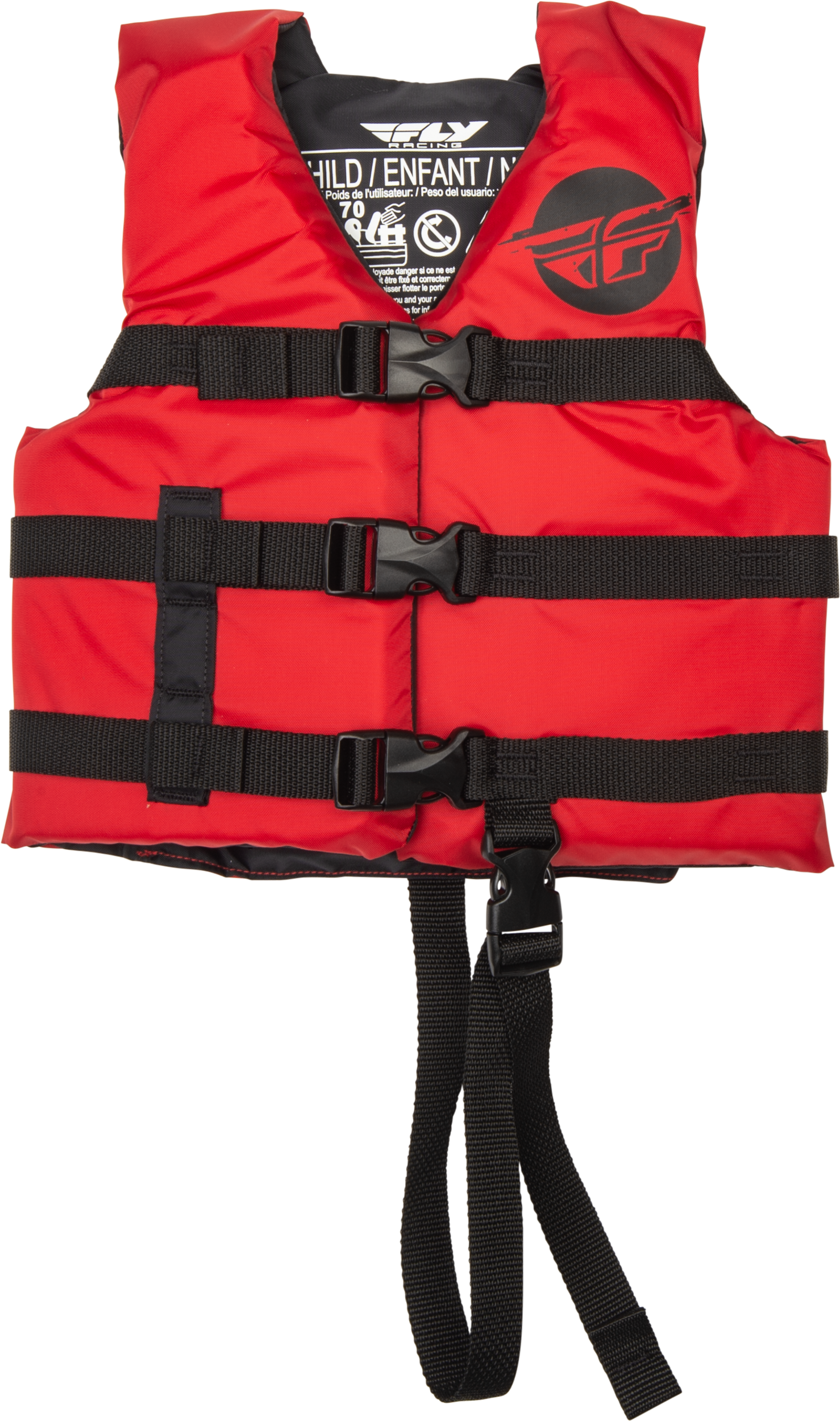 Fly Racing Child Flotation Vest Red/Black 221-30322