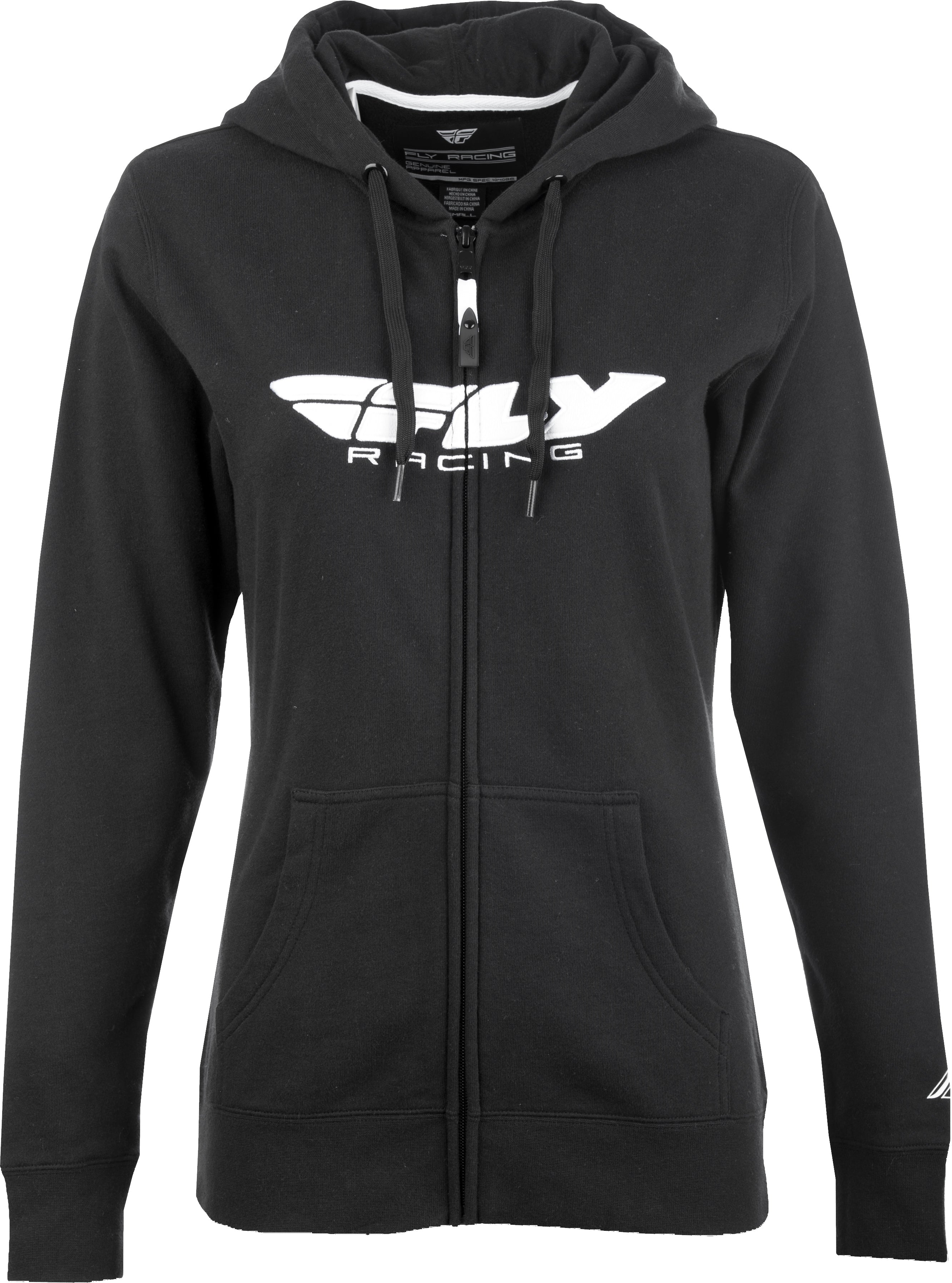 Fly Racing Women'S Fly Corporate Zip Up Hoodie Black Lg 358-5090L