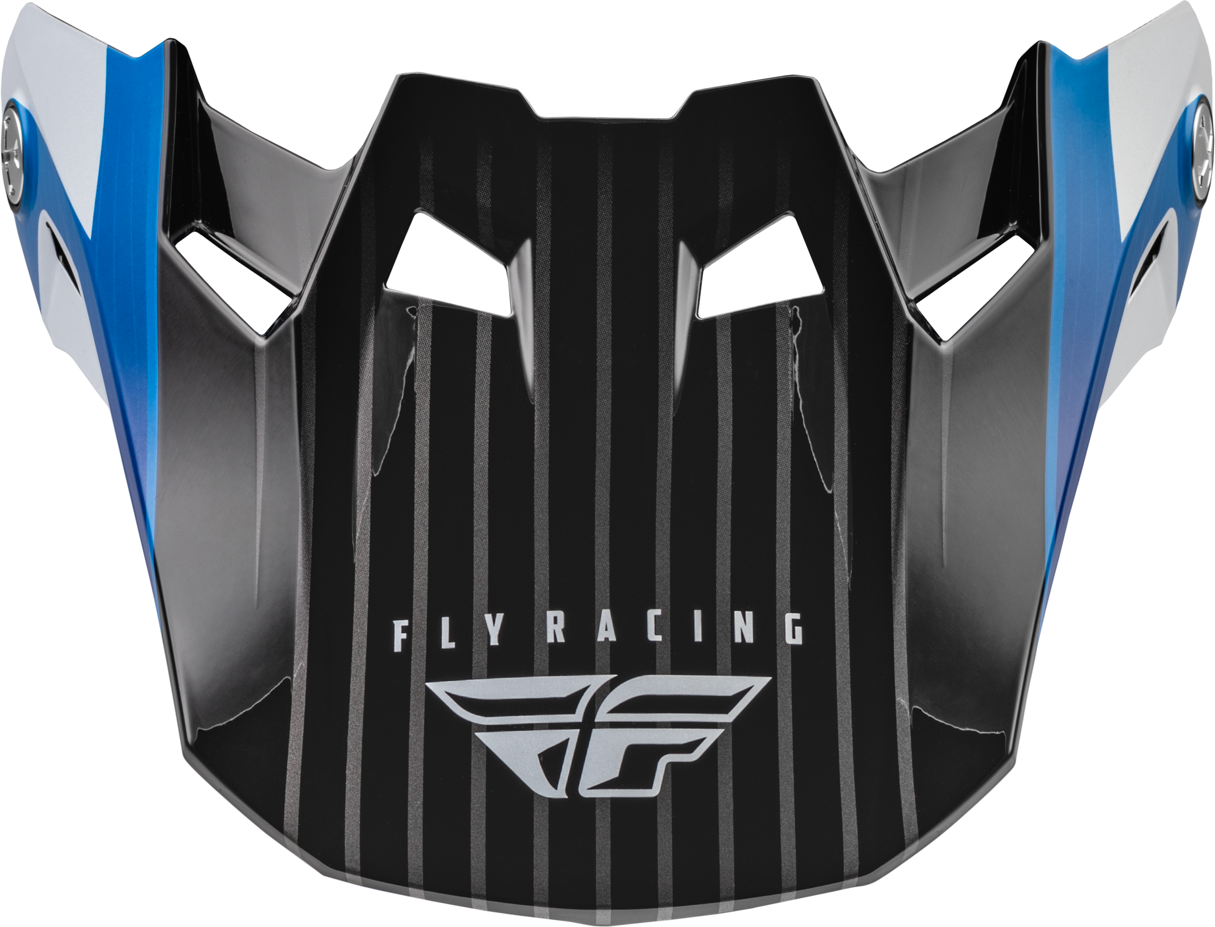 Fly Racing Formula Carbon Prime Visor Blue/White/Blue Carbon Yl/Sm 73-47104S
