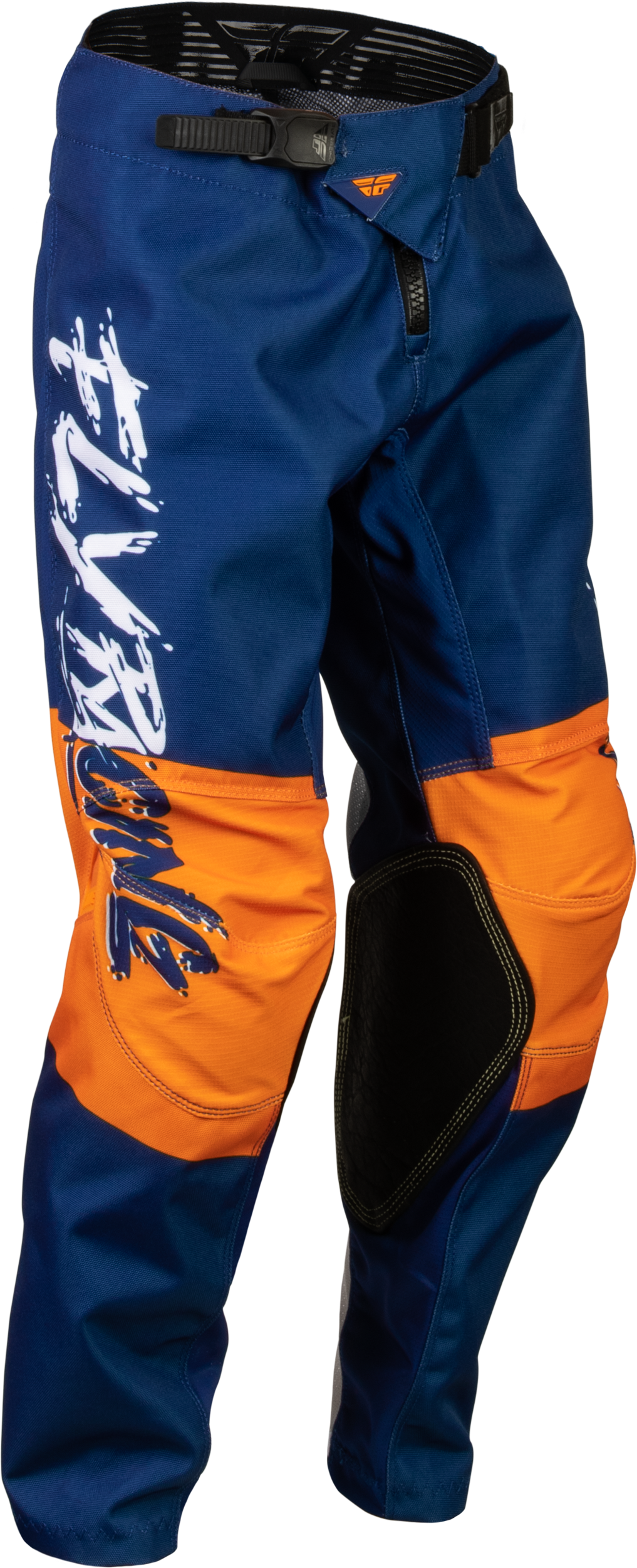 Fly Racing Youth Kinetic Khaos Pants White/Navy/Orange Sz 24 376-43524