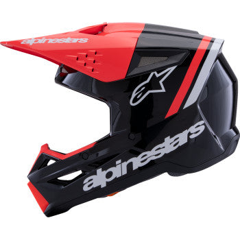 ALPINESTARS SM3 Helmet - Radium - Gloss Black/Red Fluo/White - XS 8300826-1553-XS