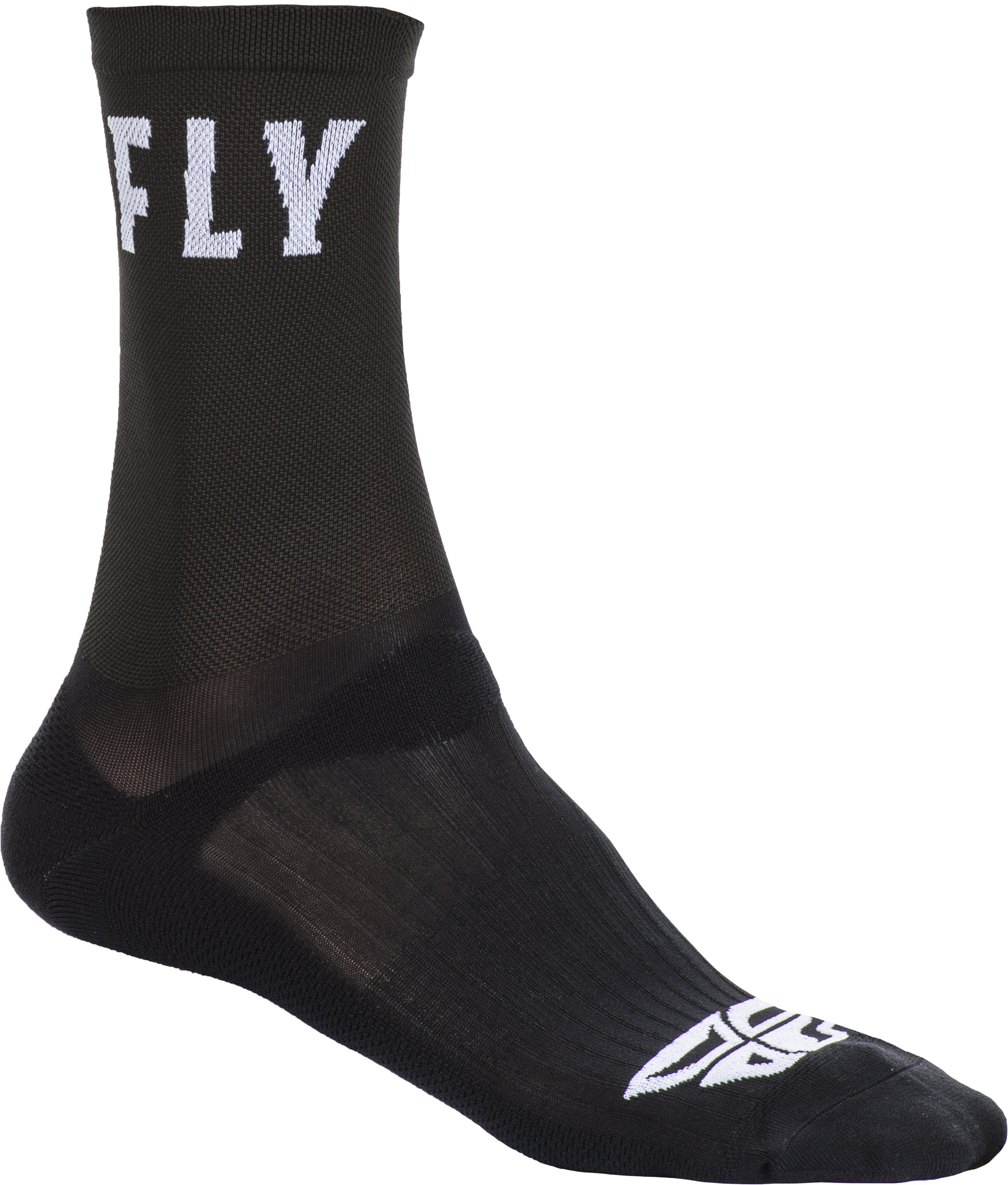 Fly Racing Fly Crew Socks Black Lg/Xl 350-0490L