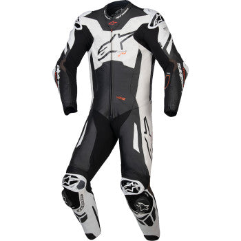 ALPINESTARS GP Plus v4 Sprint 1-Piece Leather Suit - Black/Red Fluo/White - US 52 / EU 62 3150225-1231-62