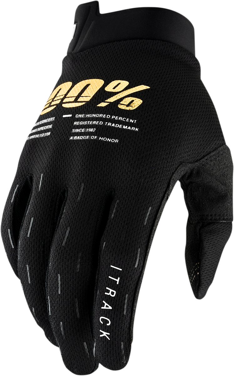 100% Youth iTrack Gloves - Black - Small 10009-00000 – winxwheels
