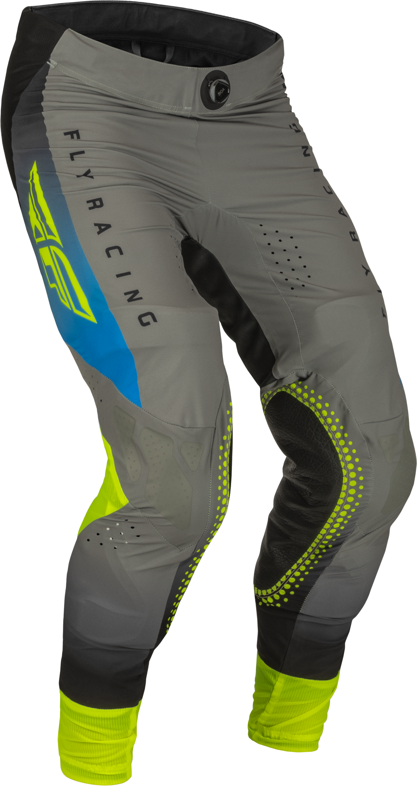 Fly Racing Lite Pants Grey/Blue/Hi-Vis Sz 32 376-73232