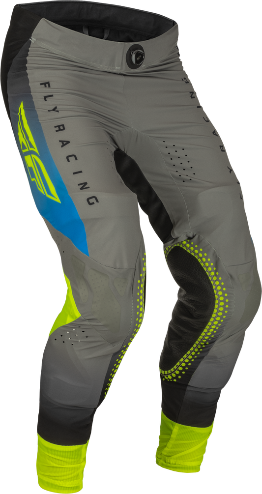 Fly Racing Lite Pants Grey/Blue/Hi-Vis Sz 32 376-73232
