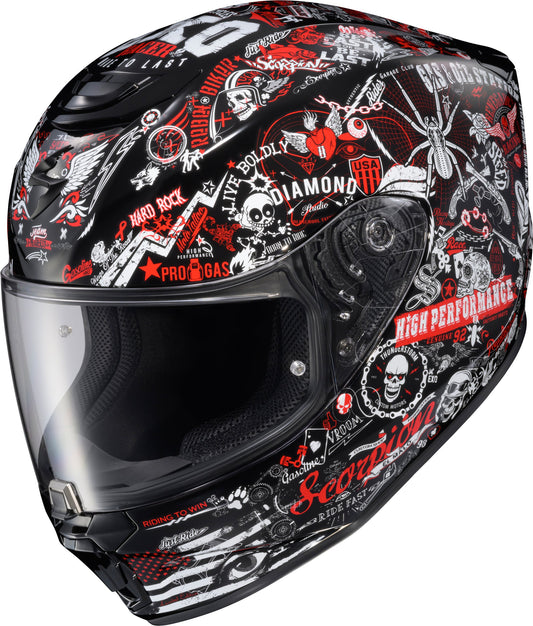 Exo-R330 Full Face Helmet Shake 2 Red Lg