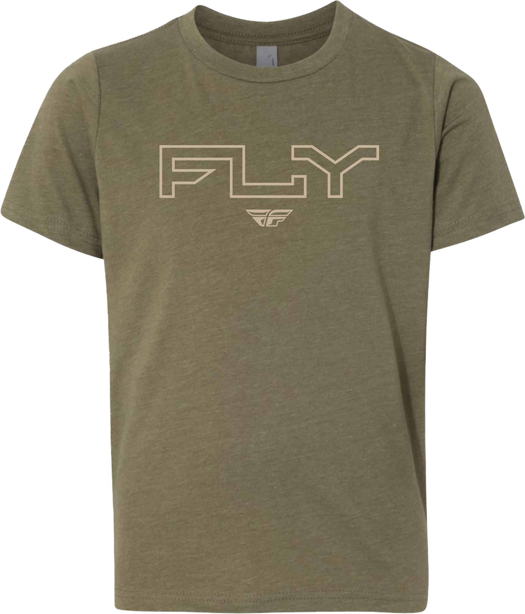 Fly Racing Youth Fly Edge Tee Military Green Yl 354-0312YL