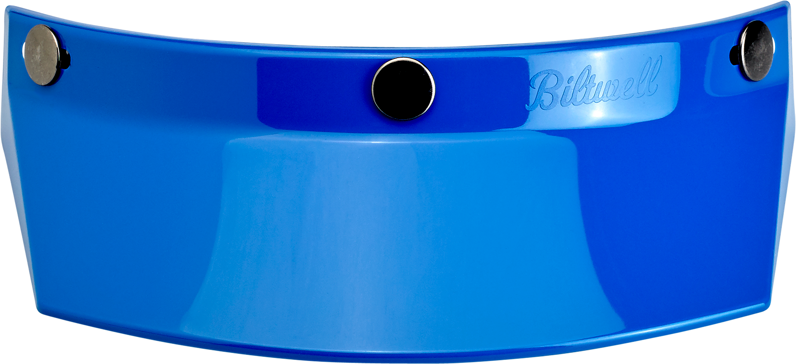 BILTWELL Moto 3-Snap Visor - Blue 2002-564
