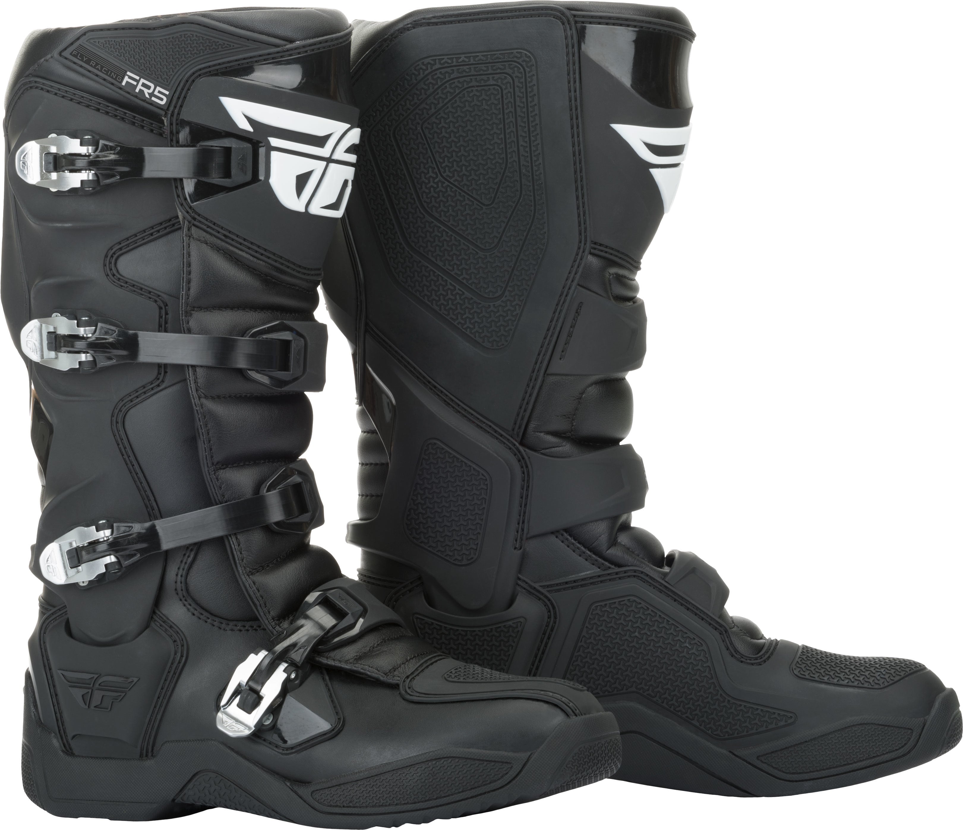 Fly Racing Fr5 Boots Black Sz 12 364-70012