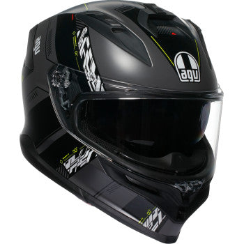 AGV K7 Helmet - Kyber - Matte Gray/Yellow Fluo - Large 0101-17986