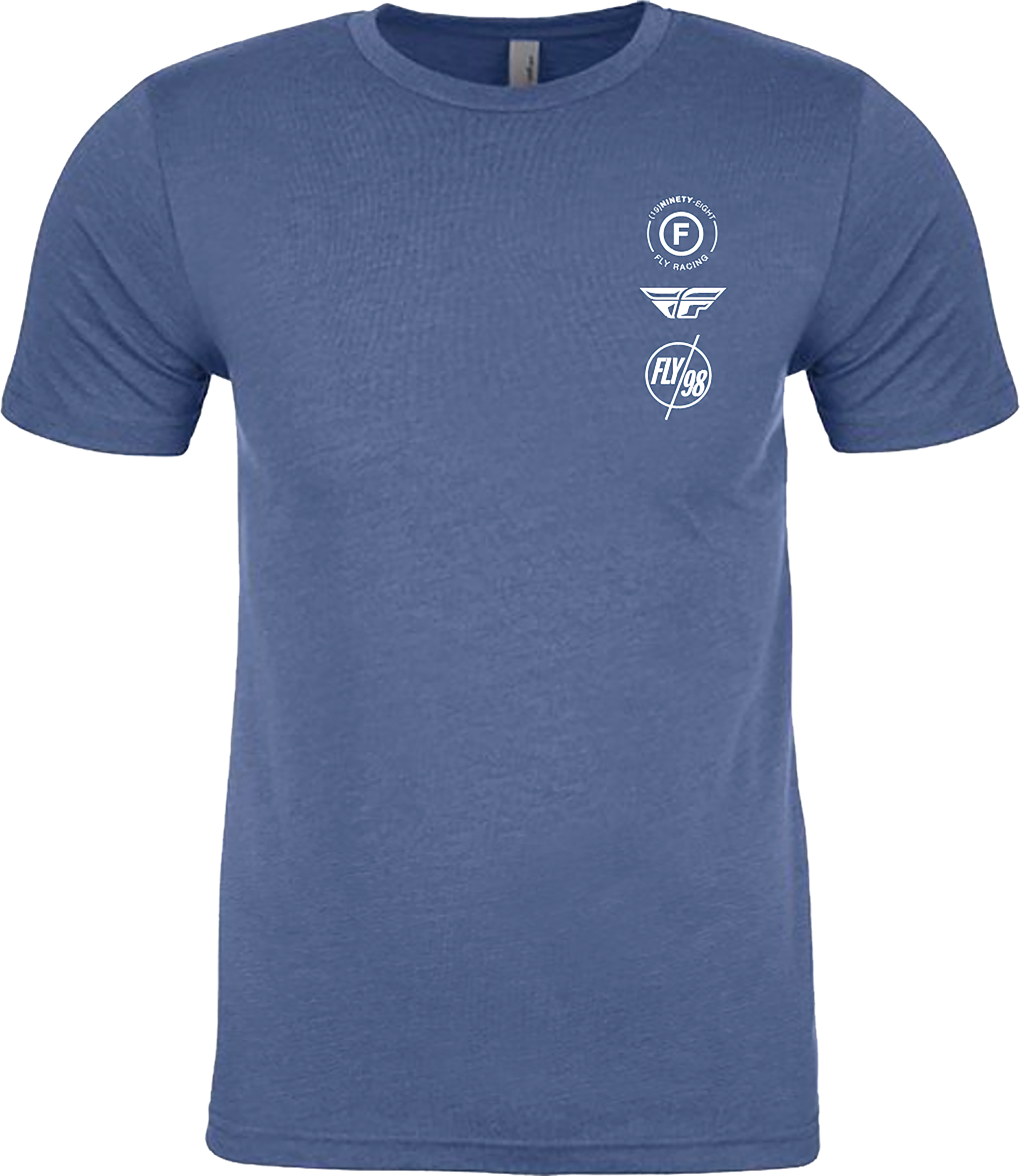 Fly Racing Fly Atom Tee Cool Blue Heather Md 354-0319M