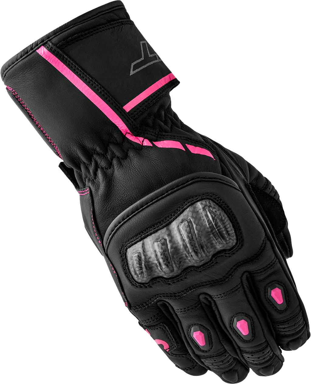 RST Womens S1 Glove Black/Pink Leather Xl 556-3653109