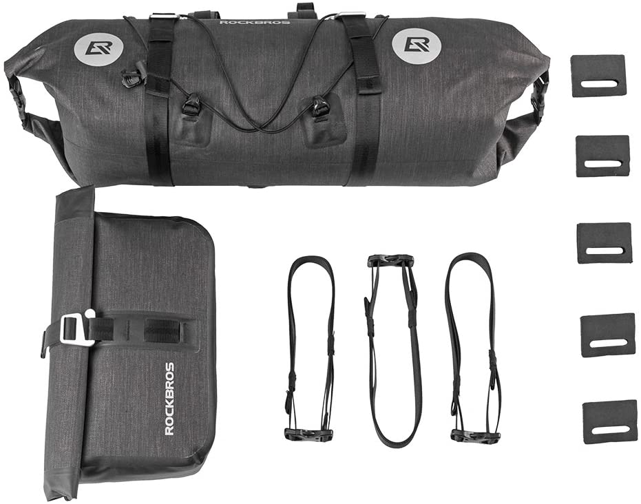 Waterproof Handlebar Bags Front 2 Dry Packs for MTB Road Bicycles 19-20L