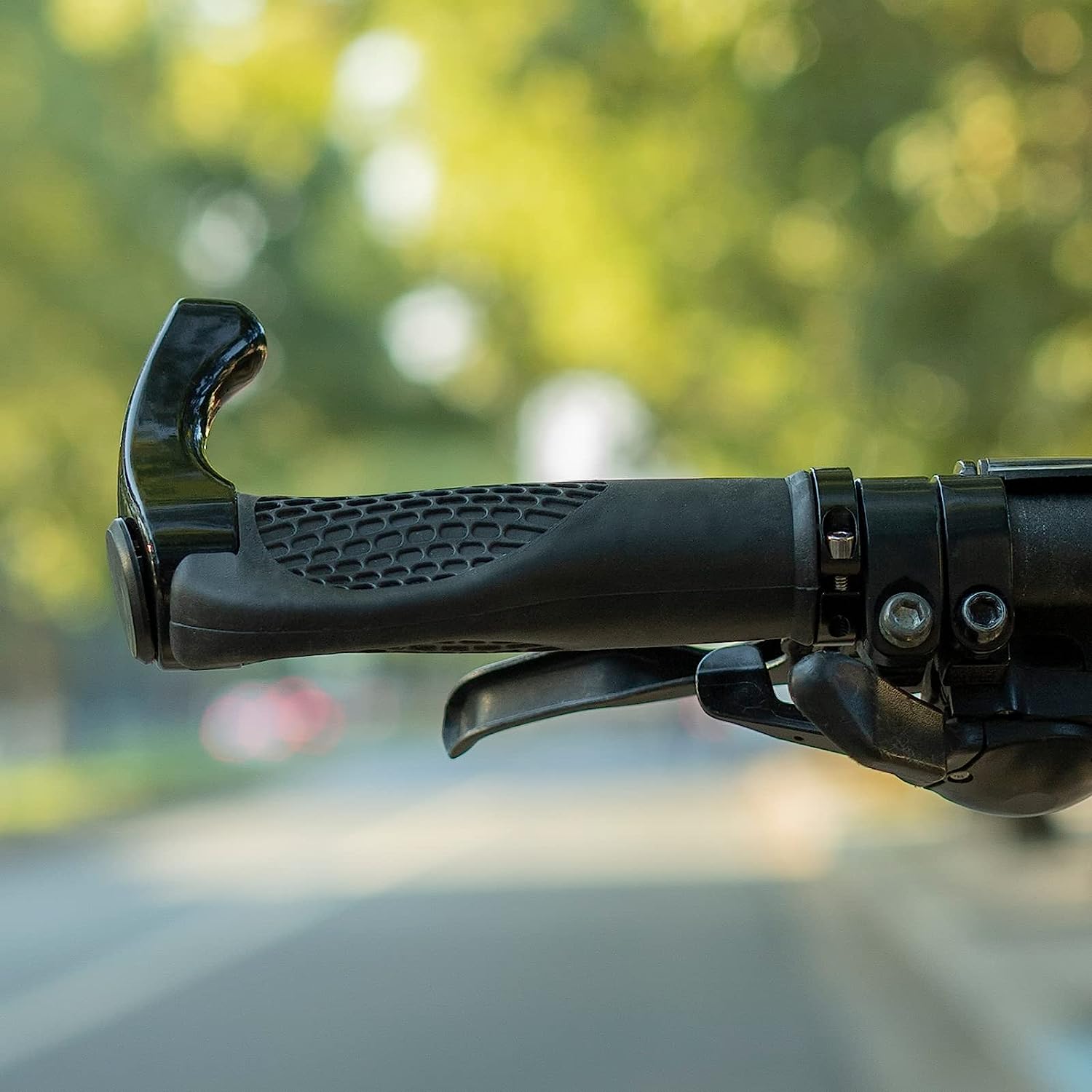 ROCKBROS Single Lock-on Bike Grips Ergonomic Non-Slip Rubber