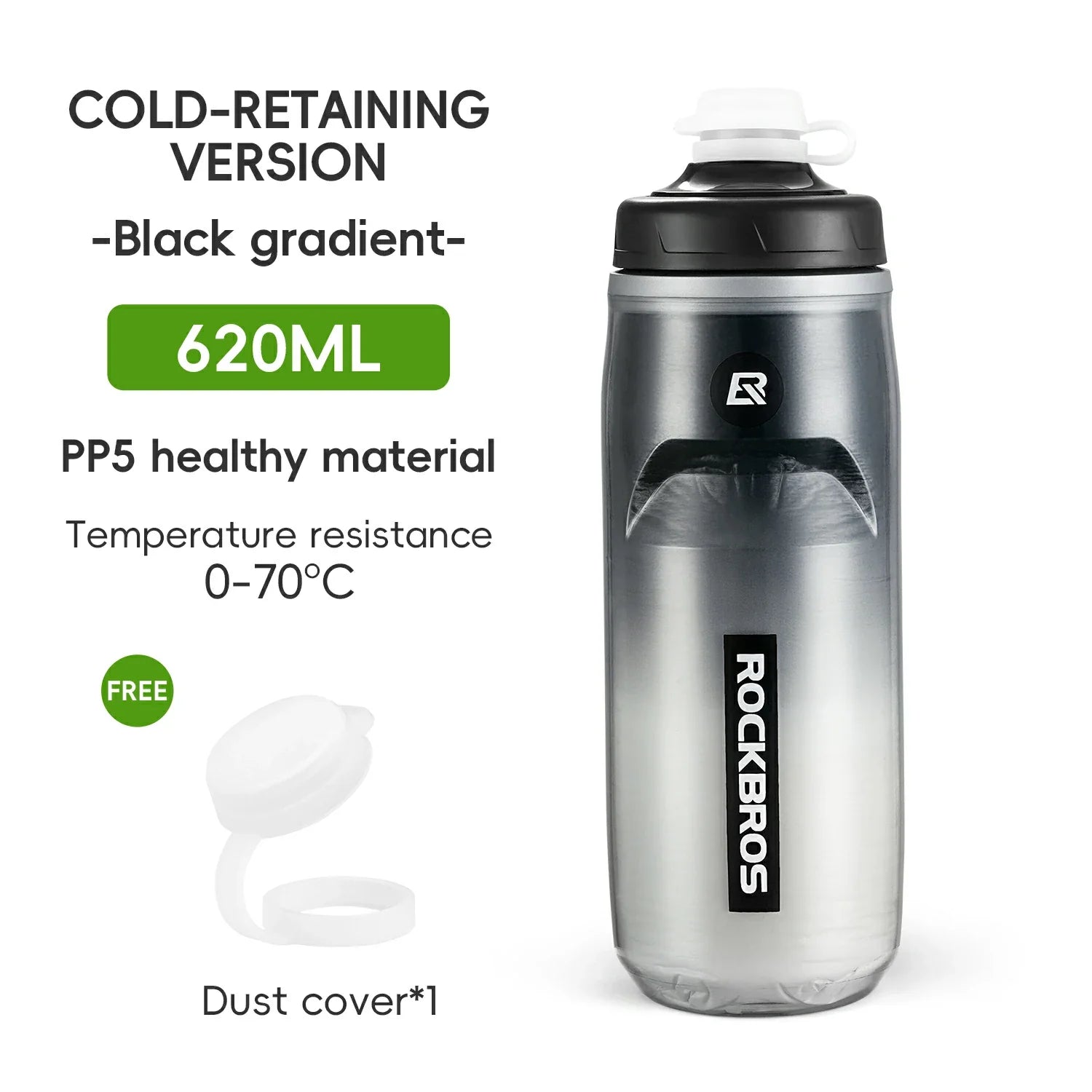 Bicycle Water Bottle 620ml 5h Cooling