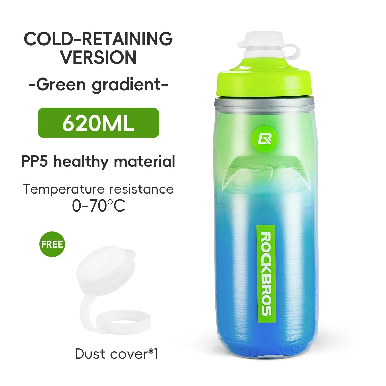 Bicycle Water Bottle 620ml 5h Cooling