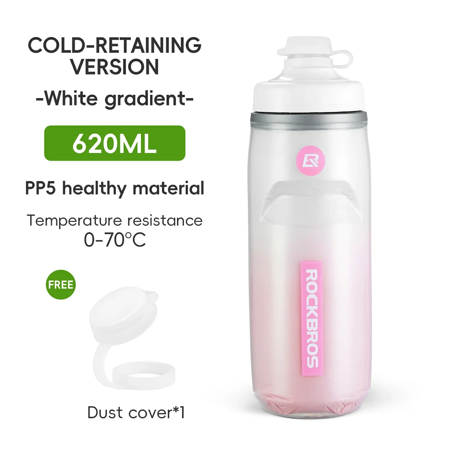 Bicycle Water Bottle 620ml 5h Cooling