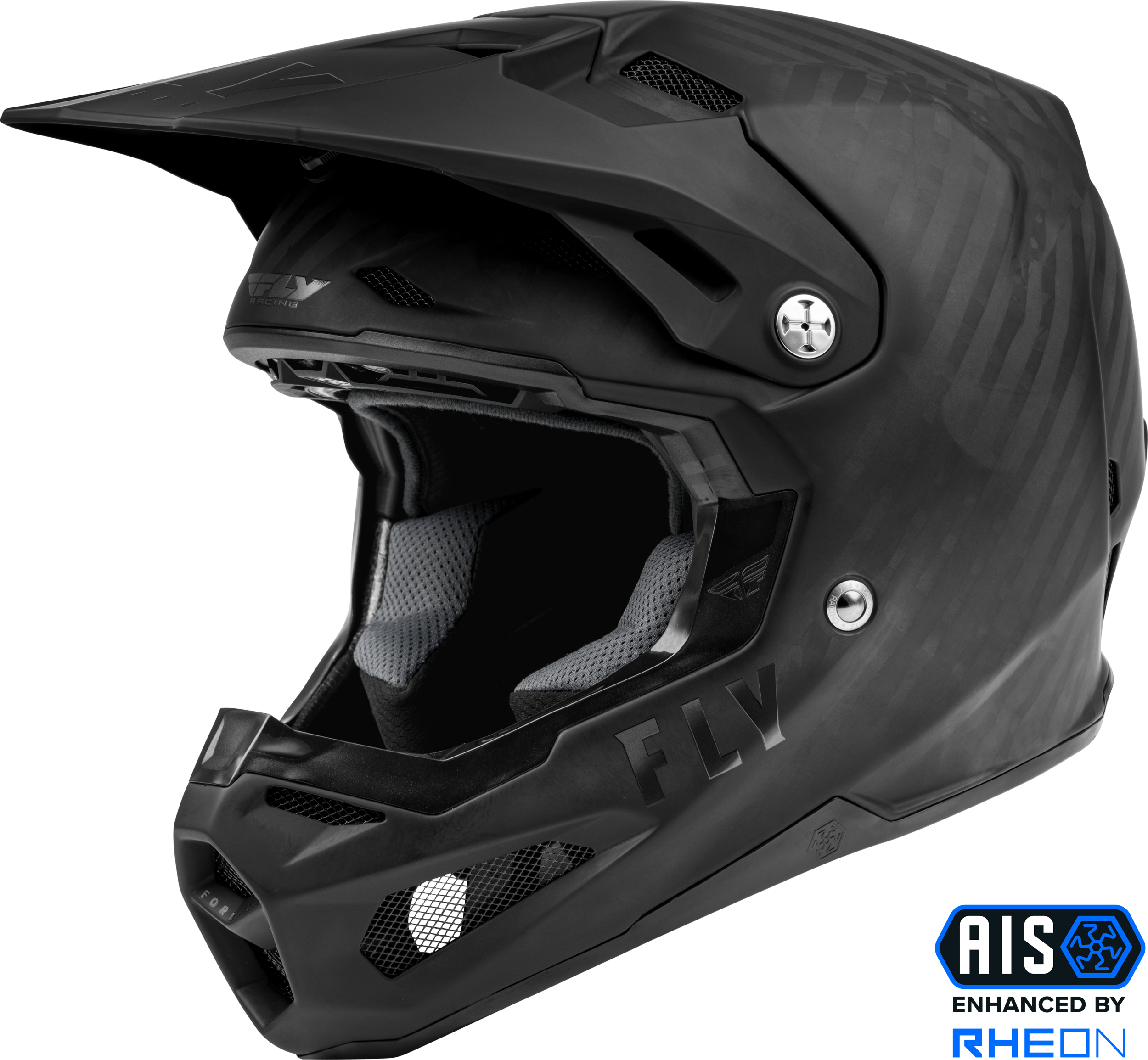 Fly Racing Youth Formula Carbon Solid Helmet Matte Black Carbon Yl 73-4429YL