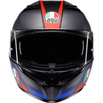 AGV Helmet K3 Striga Matte Black/Blue/Red Md 2118381004-024-M