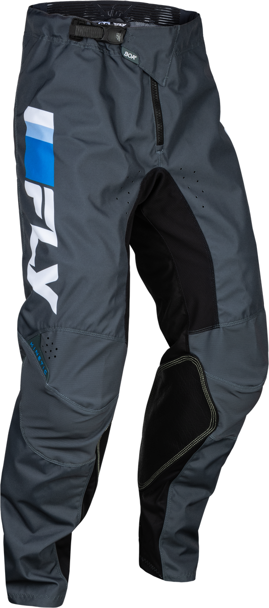 Fly Racing Youth Kinetic Prix Pants Bright Blue/Charcoal/Wht Sz 26 377-43026