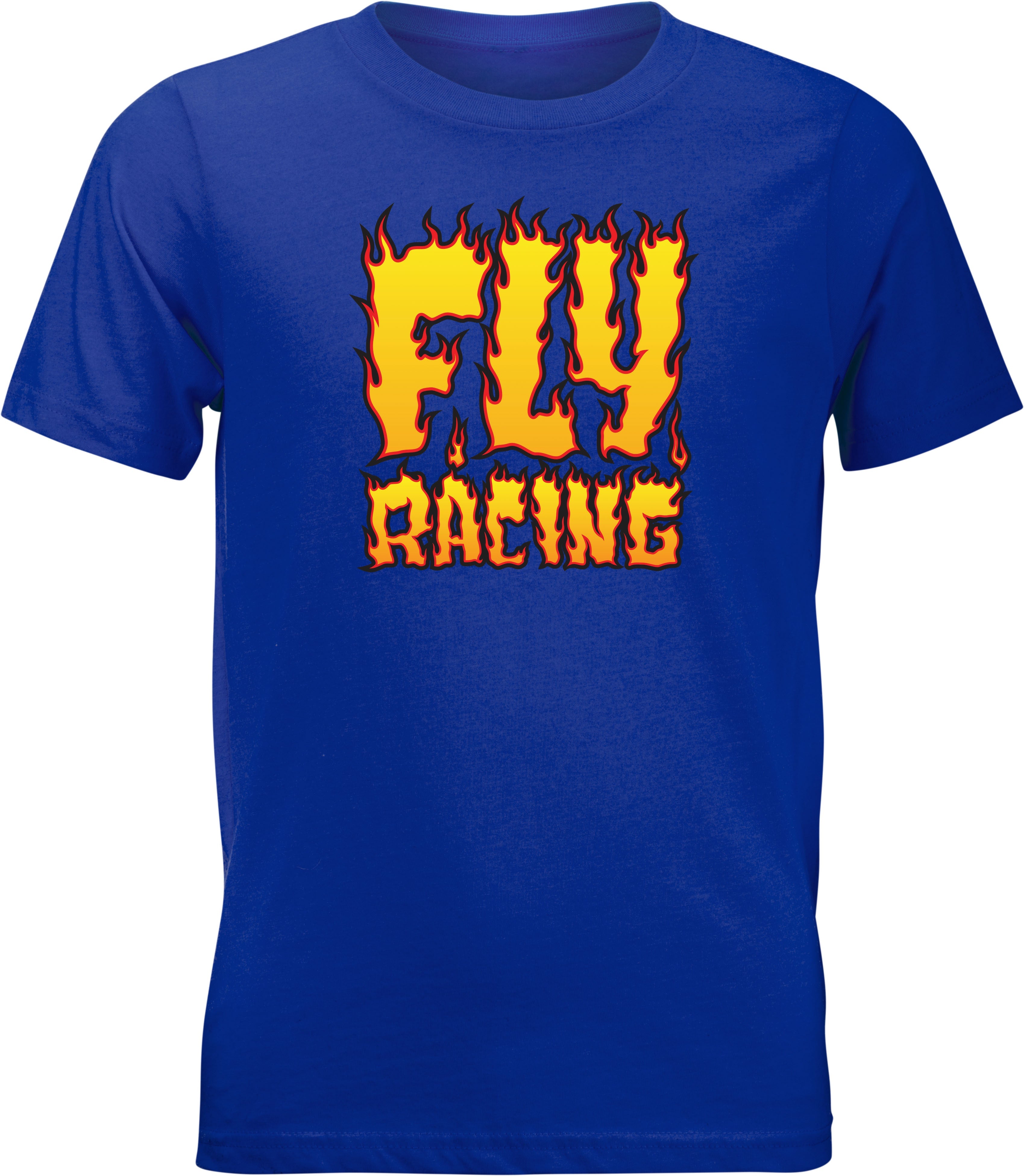 Fly Racing Youth Fly Fire Tee Royal Blue Yl 352-0654YL