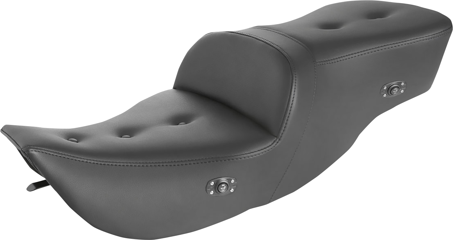 SADDLEMEN Pillow Top Roadsofa Seat - Heated - Black 897-06-181HCT