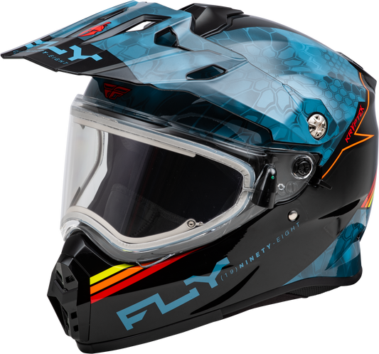 Fly Racing Trekker Cw Conceal Helmet Elec Shld Slate/Black/Red Lg 73-31362L