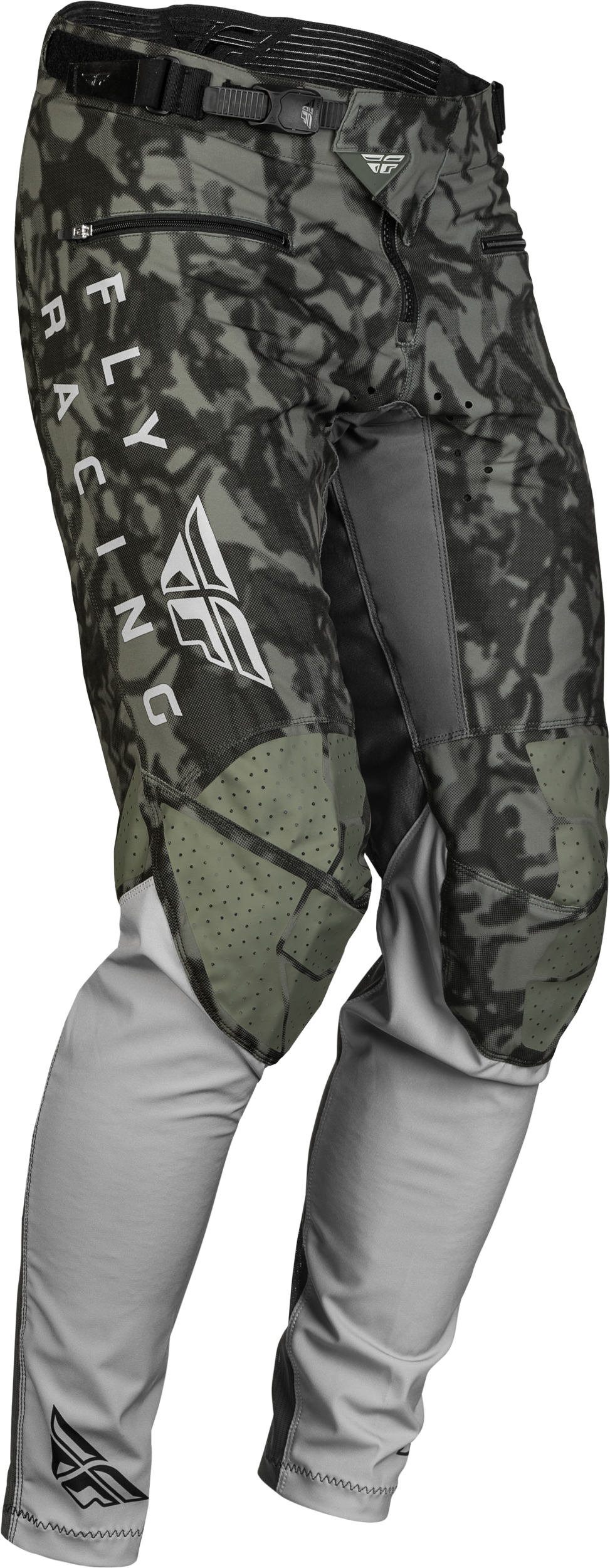 Fly Racing Youth Radium Bicycle Pants Dark Grey Camo/Grey Sz 24 376-04224