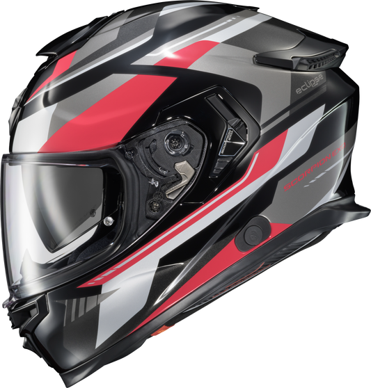 Exo-Eclipse Full Face Helmet Lunar Red/White/Black Md