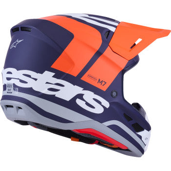 ALPINESTARS SM7 Helmet - Core - Matte Orange/Blue - XL 8301826-408-XL