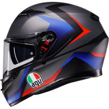 AGV Helmet K3 Striga Matte Black/Blue/Red Sm 2118381004-024-S