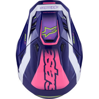 ALPINESTARS SM7 Helmet - Deed - Gloss Purple/Pink - Large 8302426-3142-L
