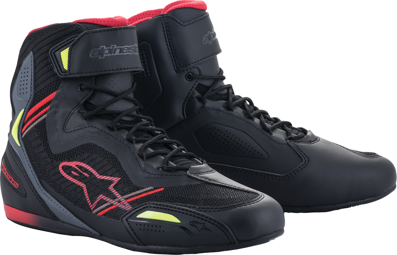 ALPINESTARS Faster-3 Rideknit® Shoes - Black/Red/Yellow - US 8 25103191368