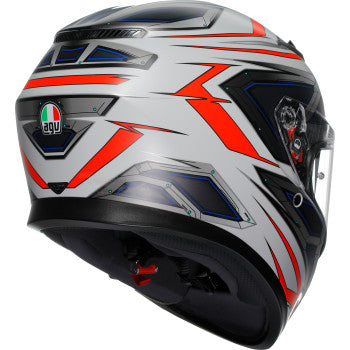 AGV K3 Helmet - Space - Matte White/Red Fluo - XL 2118381004-020-XL