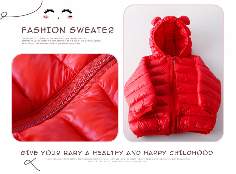 Modern Jacket Autumn Winter Baby Girls Jacket For Baby Coat Kids Warm Hooded Outerwear For Baby Boys Clothes Newborn Jacket