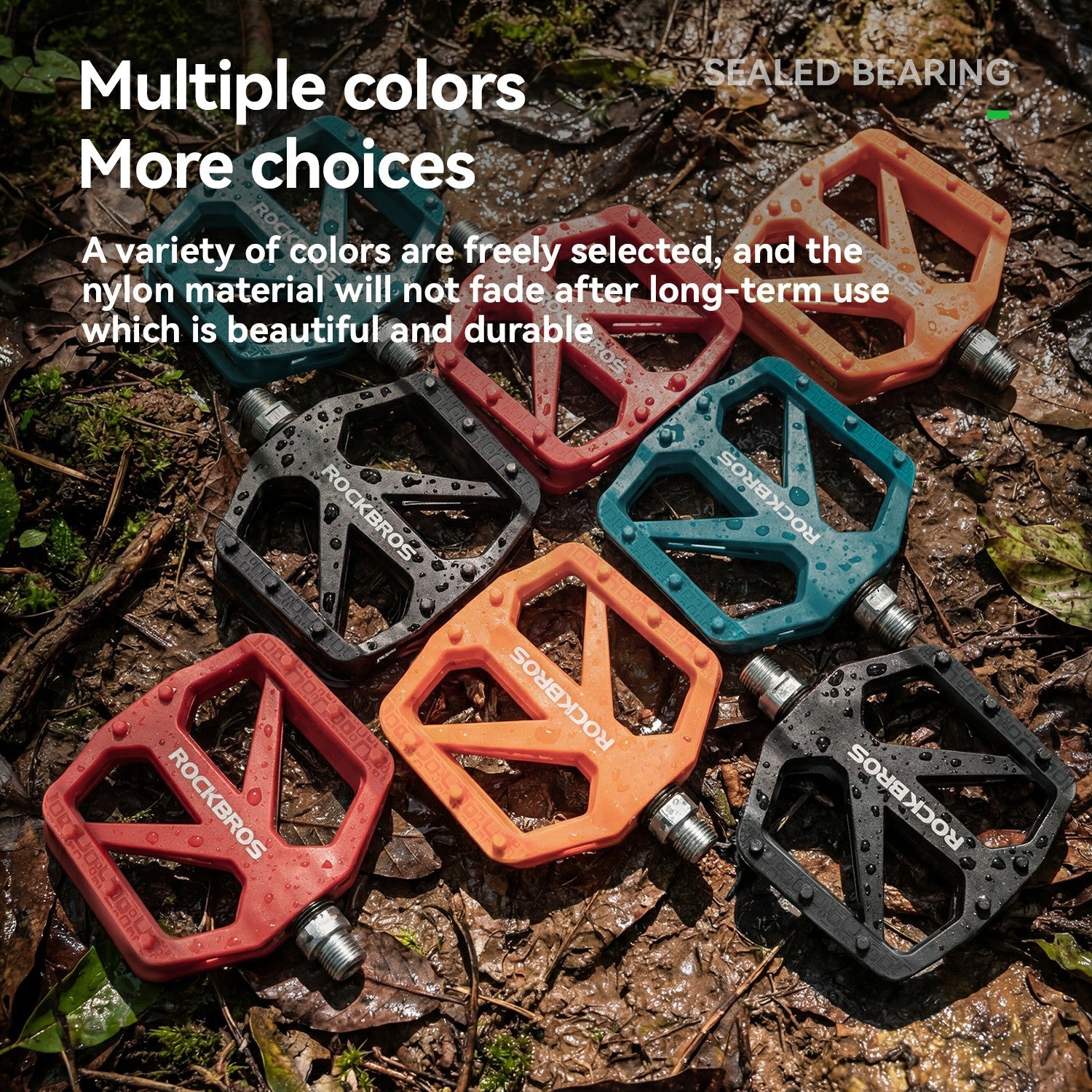 BP2602 Wide Platform Nylon Bike Pedals